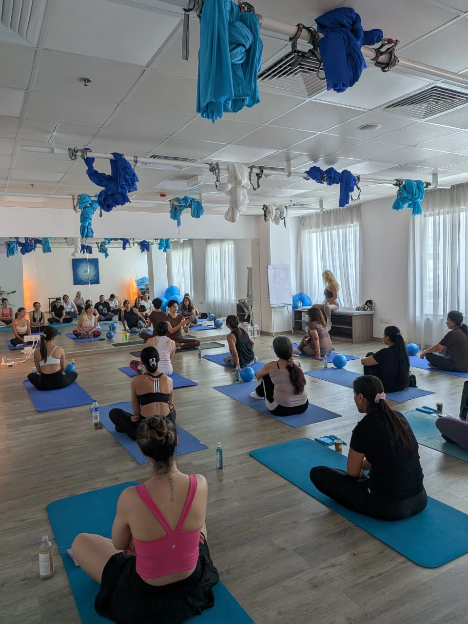 Aerial Yoga Session